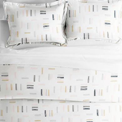 Home Collection Premium Ultra Soft Geo Dash Duvet Cover Set