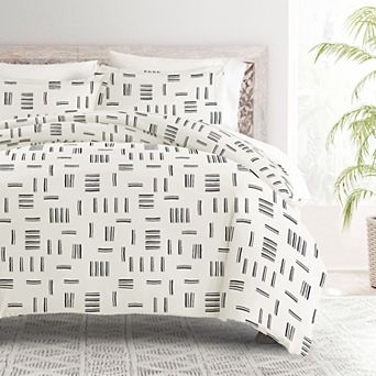 Home Collection Premium Ultra Soft Geo Dash Duvet Cover Set