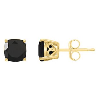 Alyson Layne 14k Gold Cushion Black Onyx Stud Earrings