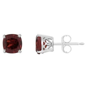 Alyson Layne 14k Gold Cushion Garnet Stud Earrings