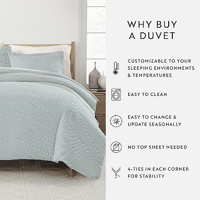 Home Collection Premium Ultra Soft Modern Diagonal Duvet Cover Set