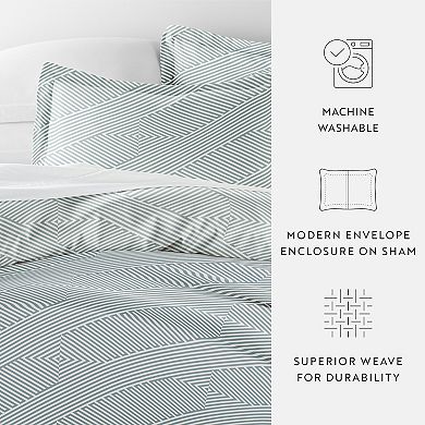 Home Collection Premium Ultra Soft Modern Diagonal Duvet Cover Set