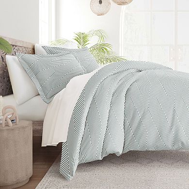 Home Collection Premium Ultra Soft Modern Diagonal Duvet Cover Set