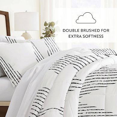 Home Collection Premium Ultra Soft Diamond Stripe Down-Alternative Comforter