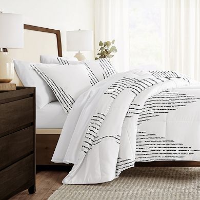 Home Collection Premium Ultra Soft Diamond Stripe Down-Alternative Comforter