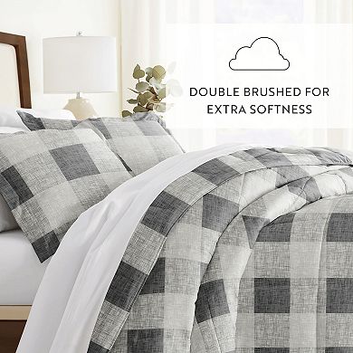 Home Collection Premium Ultra Soft Gingham Down-Alternative Comforter