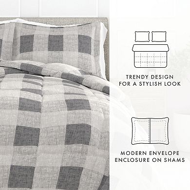 Home Collection Premium Ultra Soft Gingham Down-Alternative Comforter