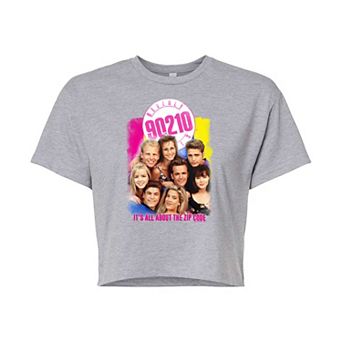 Juniors' Beverly Hills 90210 Cropped Tee