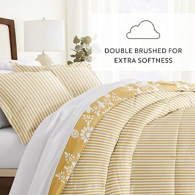 Home Collection Premium Ultra Soft Daisy Medallion Reversible Down-Alternative Comforter