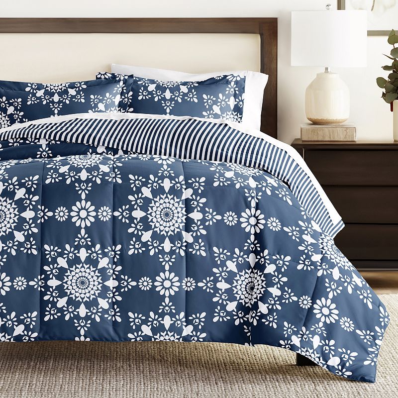 Home Collection Premium Ultra Soft Daisy Medallion Reversible Down-Alternat