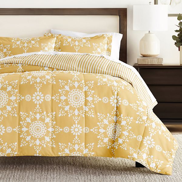 Home Collection Premium Ultra Soft Daisy Medallion Reversible Down ...
