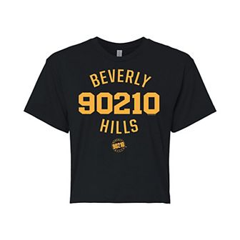 Juniors' Beverly Hills 90210 Cropped Tee