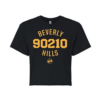 Juniors' Beverly Hills 90210 Cropped Tee