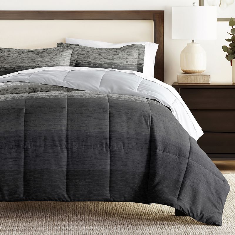 Home Collection Premium Ultra Soft Gray Ombre Down-Alternative Comforter, G