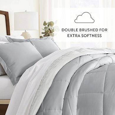 Home Collection Premium Ultra Soft Gray Ombre Down-Alternative Comforter