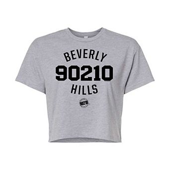 Juniors' Beverly Hills 90210 Cropped Tee