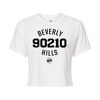 Juniors' Beverly Hills 90210 Cropped Tee