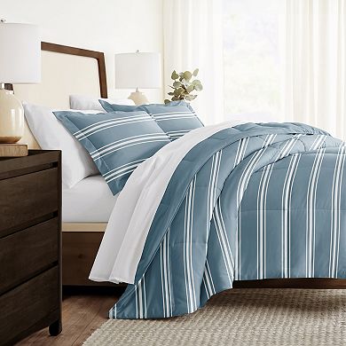 Home Collection Premium Ultra Soft Soft Stripe Reversible Down-Alternative Comforter