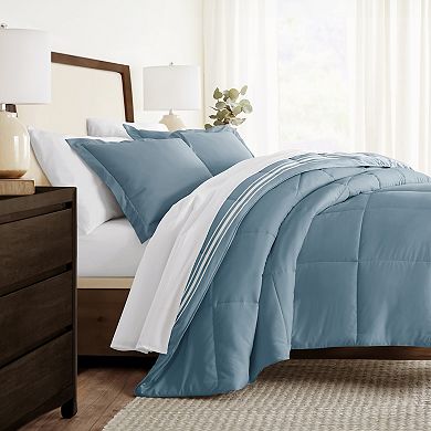 Home Collection Premium Ultra Soft Soft Stripe Reversible Down-Alternative Comforter