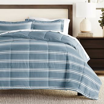 Home Collection Premium Ultra Soft Soft Stripe Reversible Down-Alternative Comforter