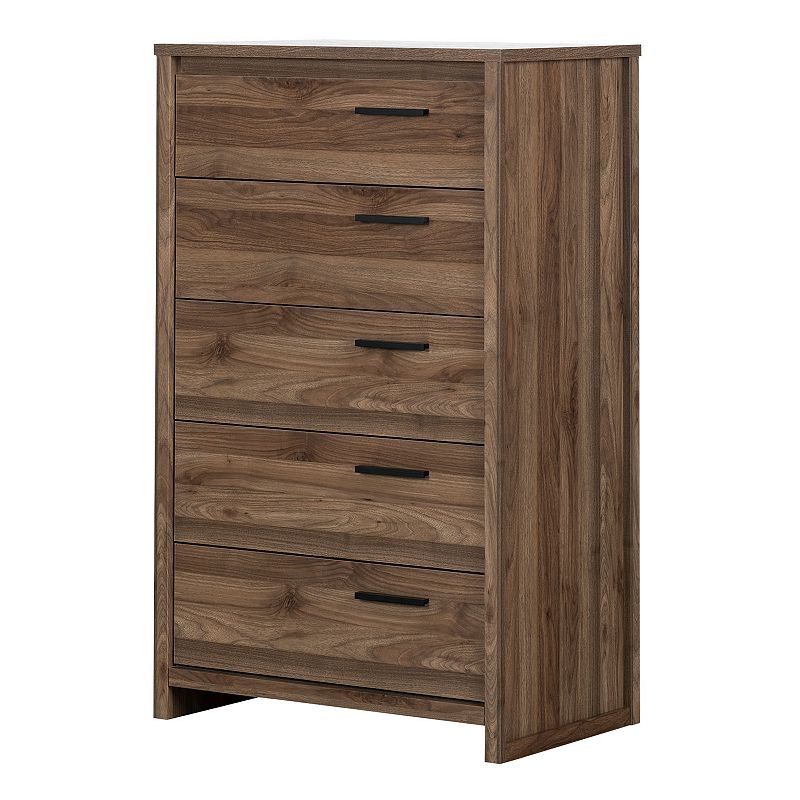 South Shore Lensky 5-Drawer Chest, Brown