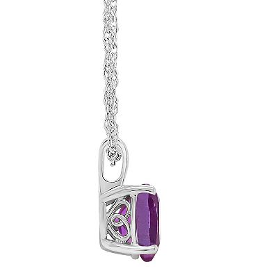 Alyson Layne 14k Gold Cushion Amethyst Pendant Necklace