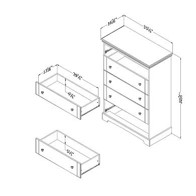 South Shore Lilak 5-Drawer Chest