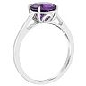 Alyson Layne 14k Gold Round Amethyst Solitaire Ring