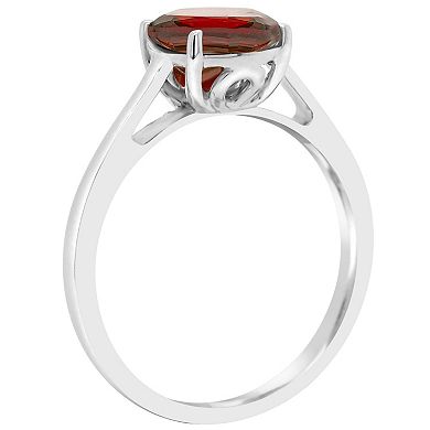 Alyson Layne 14k Gold Round Garnet Solitaire Ring