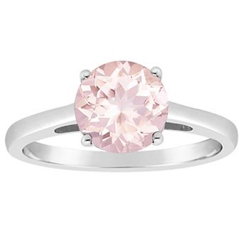 Alyson Layne 14k Gold Round Morganite Solitaire Ring