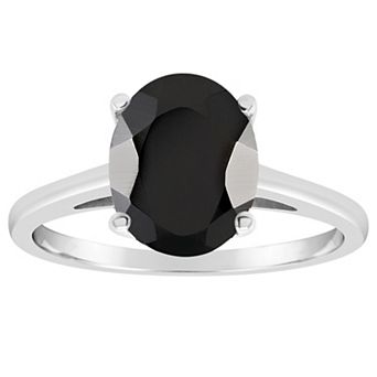 Alyson Layne 14k Gold Oval Black Onyx Solitaire Ring