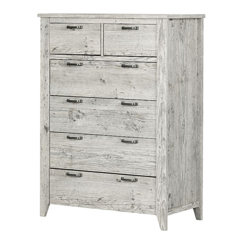 South Shore Lionel 6-Drawer Lingerie Chest, White