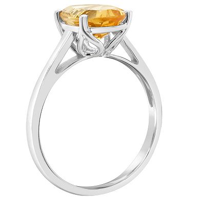 Alyson Layne 14k Gold Oval Citrine Solitaire Ring