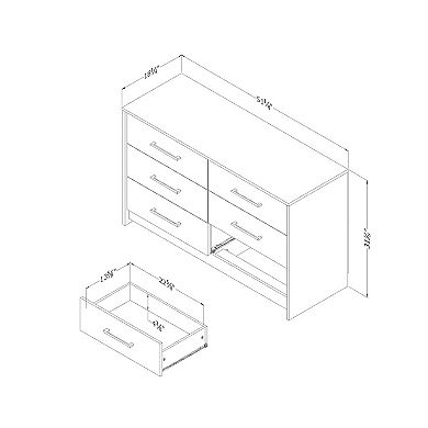 South Shore Londen 6-Drawer Double Dresser