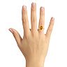 Alyson Layne 14k Gold Pear Cut Citrine Solitaire Ring