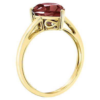 Alyson Layne 14k Gold Pear Cut Garnet Solitaire Ring