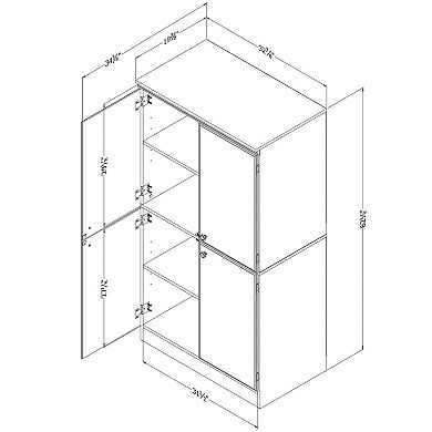 South Shore Morgan 4-Door Storage Cabinet
