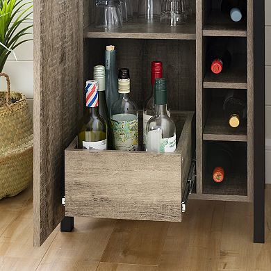 South Shore Munich Bar Cabinet with Storage