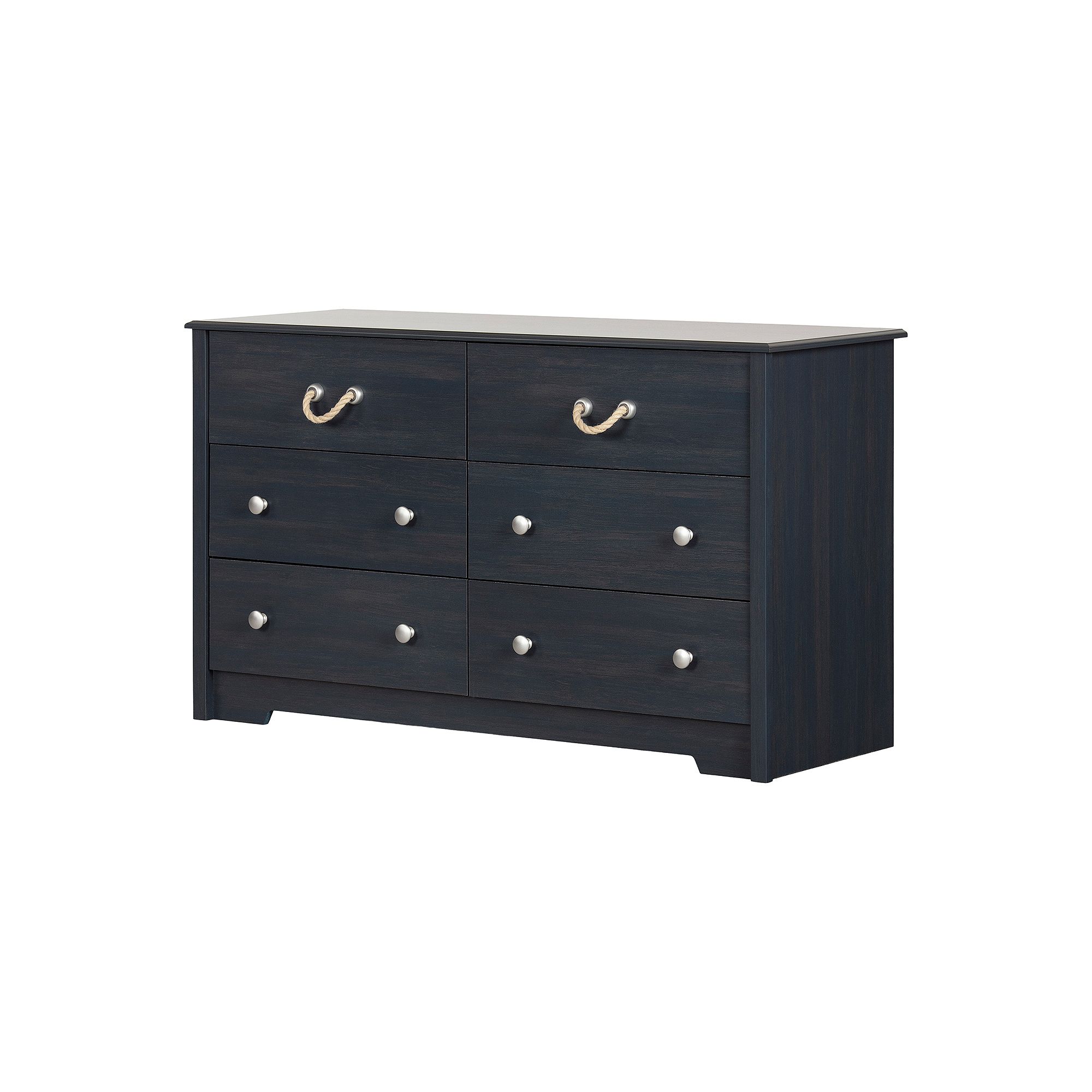 South Shore Navali 6-Drawer Double Dresser, Blueberry