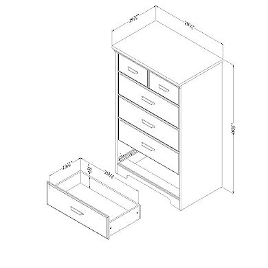 South Shore Versa 5-Drawer Chest Dresser