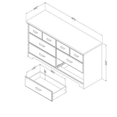 South Shore Versa 6-Drawer Double Dresser