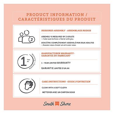 South Shore Versa Metal Complete Twin Bed