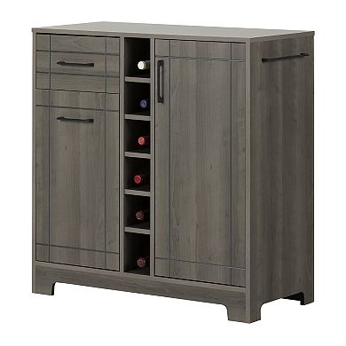 South Shore Vietti Bar Cabinet & Bottle Storage