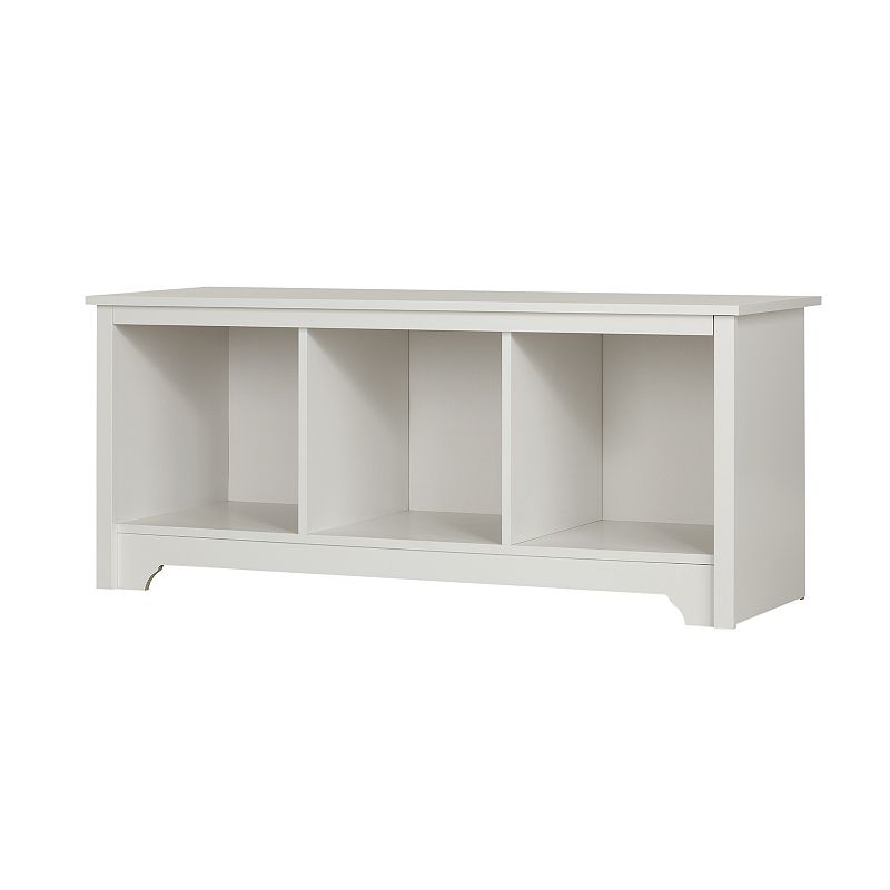 South Shore Vito Cubby Storage Bench, White