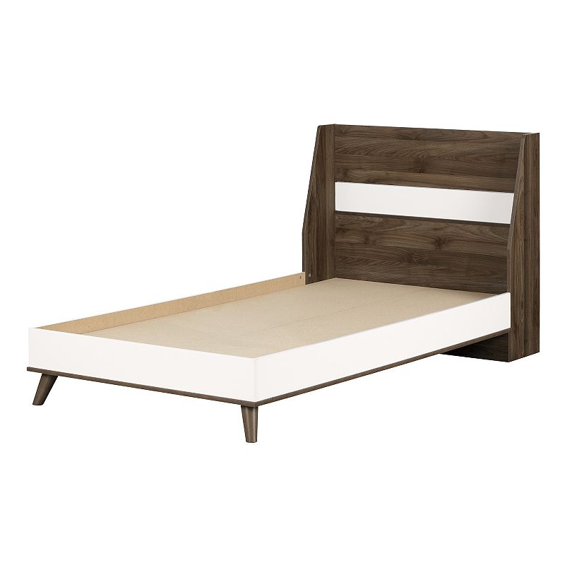 South Shore Yodi Complete Twin Bed, Brown