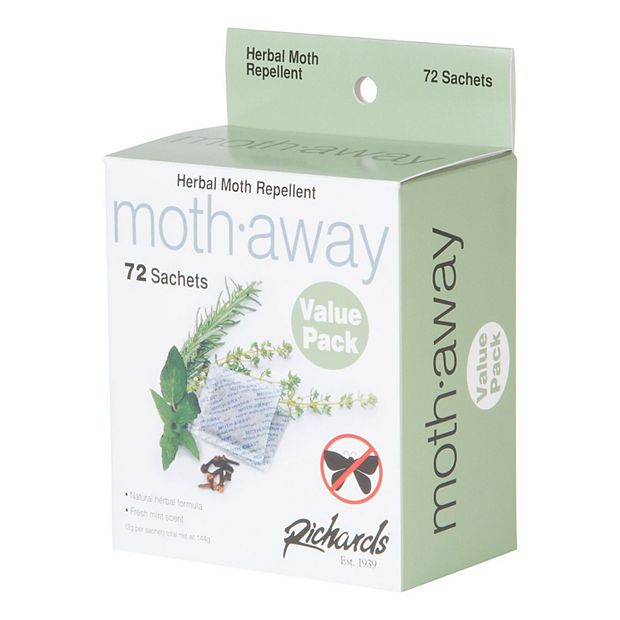 Richards Herbal Moth Away, Non Toxic, 18 Pack Jumbo Sachets Moth