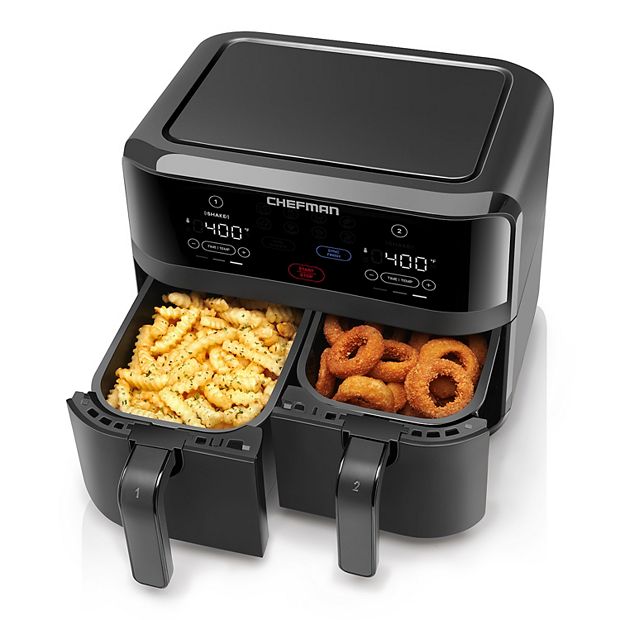 Cooks Dual-Basket Air Fryer 8 Quart Touchscreen 22324 22324C