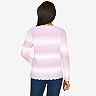 Women's Alfred Dunner Ombre Scalloped Crewneck Sweater