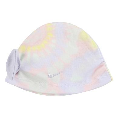 Baby Girl Nike Tie Dye Bow Turban & Booties Set