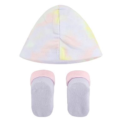 Baby Girl Nike Tie Dye Bow Turban & Booties Set